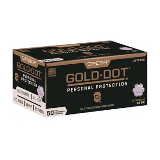 SPEER 5.7X28MM 40GR GDHP GOLD DOT 50/10 - Ammunition